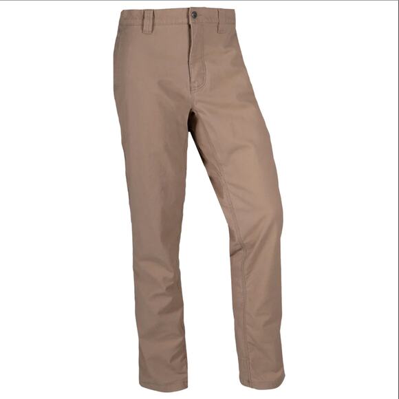 Mountain Khakis Flannel Lined Mountain Pants Straight Leg Retro Khaki Tan 37x30 - Picture 1 of 6